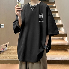 华夫格t恤男短袖男大码五分袖大皂风HT73430-P22，男装T恤，电商A040