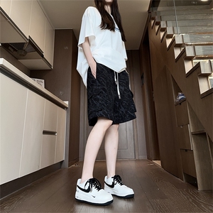 K9057特P32/夏季工装多口袋短裤男女t同款沙滩裤中裤休闲裤子图片