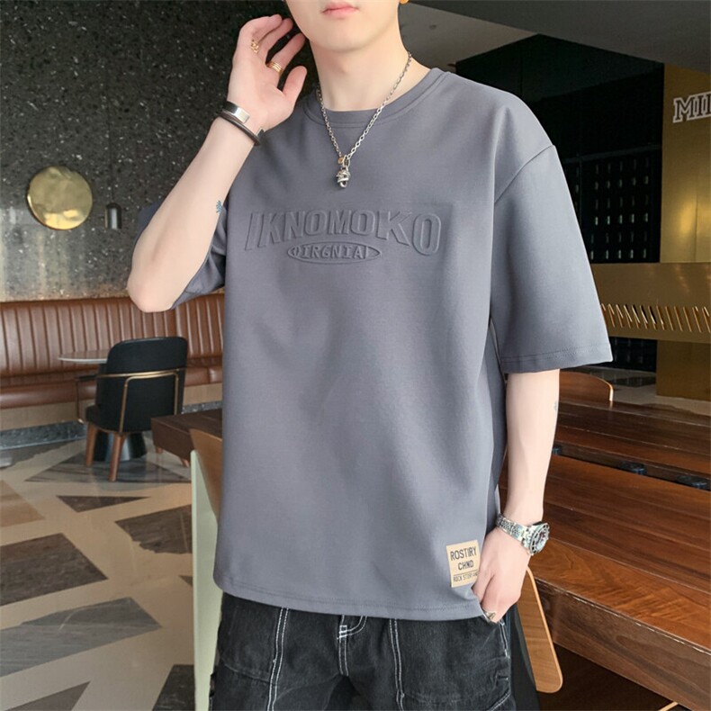 新款休闲T恤衫小码P22　大码P25,男装T恤,星座1106-2（原1111B）
