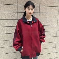 抖音得物高品质美式高街重磅结构设计拼接织带立领卫衣外套CM42，男装卫衣，电商A486