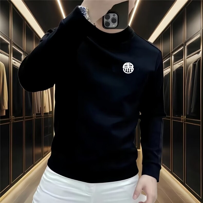 1506A/GH16660/P42秋季男运动长袖吸汗透气半开衫T恤,男装T恤,星座1506A