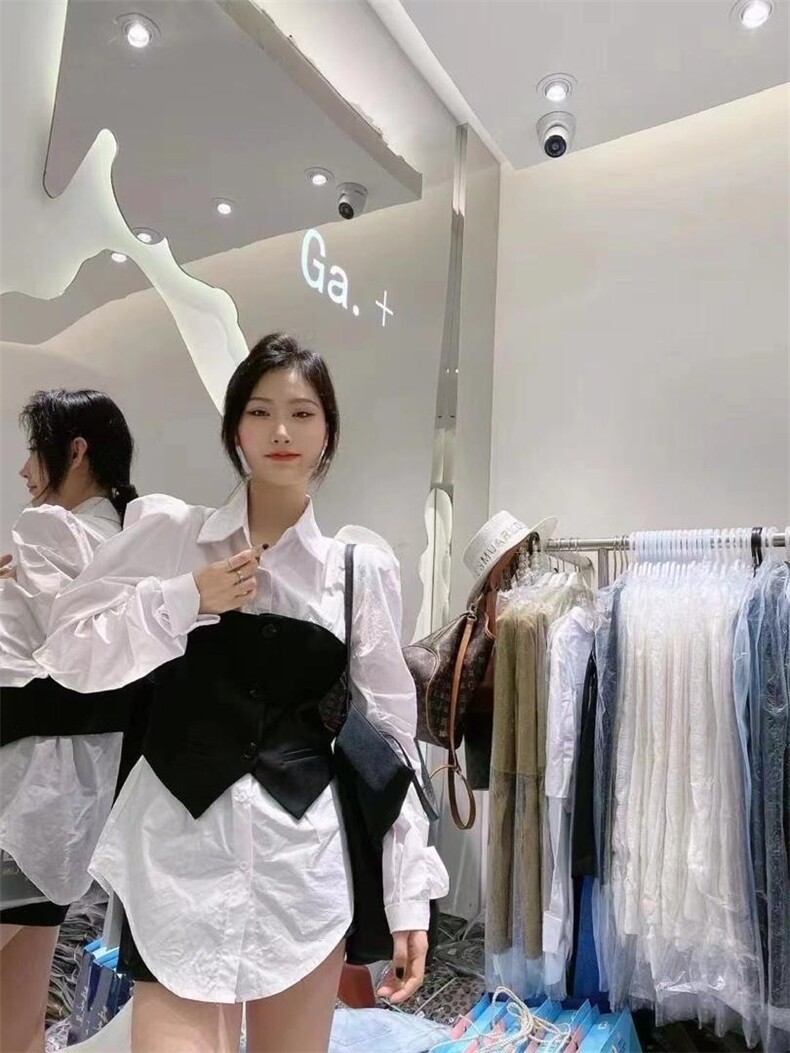 时尚韩版修身衬衣，其它，TANG.+