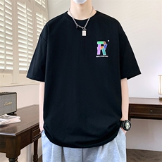 夏季男短袖t恤高品质多工艺发泡印大码T恤衫HF8516-P34，男装T恤，星座1206（原A206）
