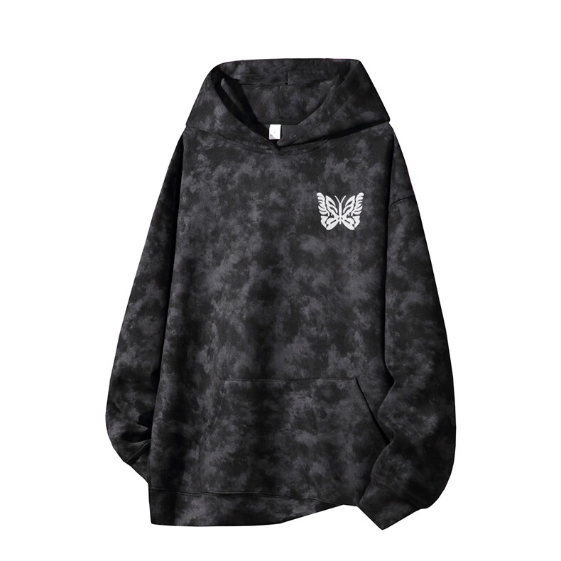 得物供货、重磅420克现货麂皮绒扎染卫衣HD019-1-WL25262ZR-P45,男装卫衣,电商019-1