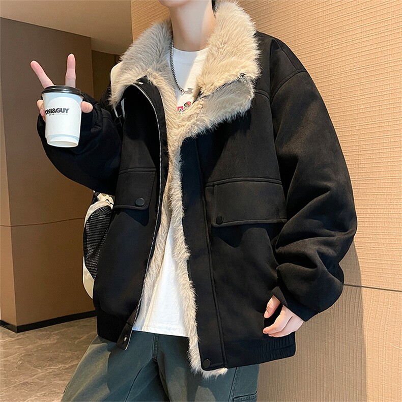 主推冬季新款宽松/座山雕加厚外套潮加厚棉衣XZ102B-1M801-P135,男装棉衣,星座102B-1
