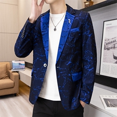 新品韩版休闲潮流时尚帅气修身男士西服单西外套，男装西服，星座613B