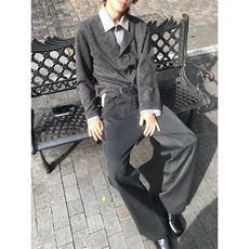 1506/Q91050/P68冬季韩系复古领针织衫宽松保暖休闲男女毛衣，男装针织衫/毛衣，星座1506