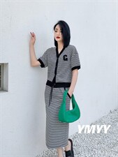 现货夏季新款条纹套裙，其它，依美依缘