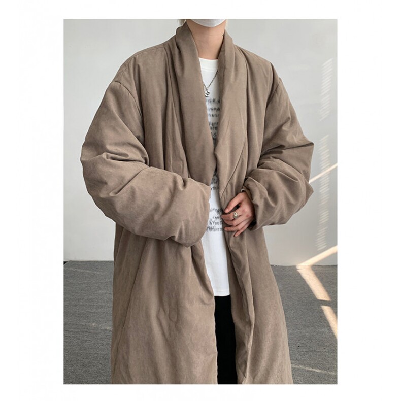 MH03-P145韩系慵懒风长款绒面棉服加厚保暖棉衣外套男,男装棉衣,星座1501-3