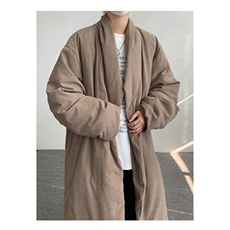 MH03-P145韩系慵懒风长款绒面棉服加厚保暖棉衣外套男，男装棉衣，星座1501-3