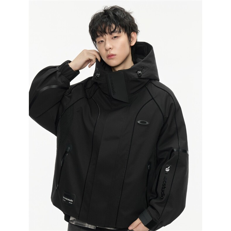 美式加厚保暖羽绒服男女冬季重磅潮牌情侣外套复古机车风719，男装羽绒服，电商A234