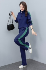现货2024年新款春装高级时尚休闲洋气显瘦减龄套装，女装套装/套裙，凝聚力