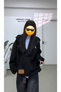 视频截图慎用!图片只做展示大货已到美式大V领连帽卫衣WY78069P65图片