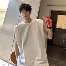 1美式港风四角星设计潮流背心大码M-5XL休闲背心男BX8764P25控39，男装背心/马甲，星座226-2