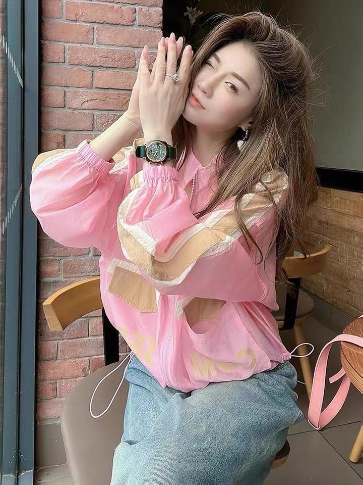 新款设计感撞色洋气防晒衣,女装其它,L·H·X