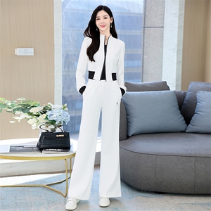 欧货气质女神范高端休闲套装女春装2024新款减龄阔腿裤两件套套裤图片