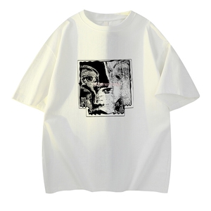 可设48小时发货 支持抖音得物来样二开230克重磅美式短袖t恤MT357图片
