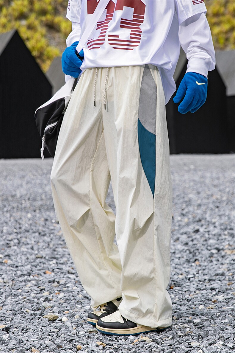 SJ-311B-1-YZ65091-P50控90美式运动拼接防泼水冲锋裤休闲长裤,男装休闲裤,星座311B-1