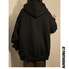 中性风重磅320克华棉满天星情侣大码M-5XL卫衣KS77864特P68控108，男装卫衣，星座227-7