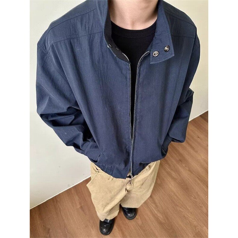 【有货】DJK295-特78新款男士春秋夹克立领插肩袖休闲夹克外套,男装夹克,星座603-2