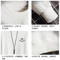 S6204-P28加绒款-P33秋季圆领卫衣男大码韩版宽松长袖外套网格，男装卫衣，电商A040A