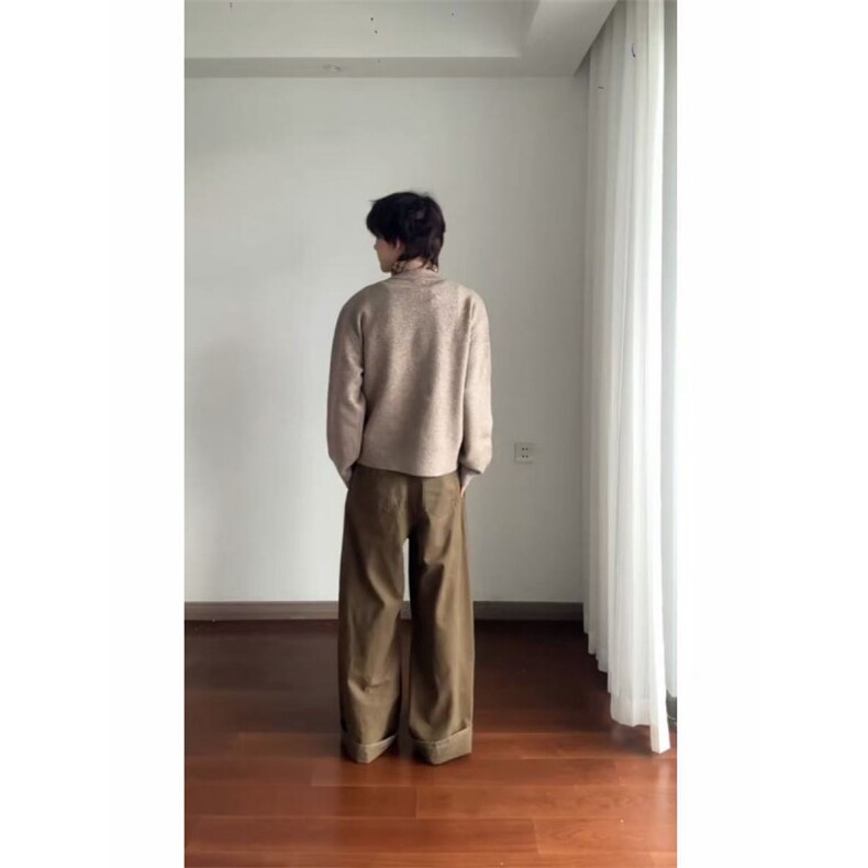 预售款~已下单复古老钱双排扣设计感针织开衫毛衣MY2578批68,男装针织衫/毛衣,星座1411A-6