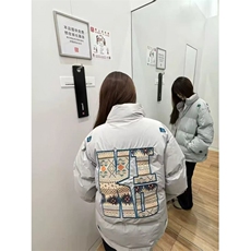 1506-1/M90031/P89美式复古刺绣字母领潮牌运动宽松保暖情侣外套，男装棉衣，星座1506-1