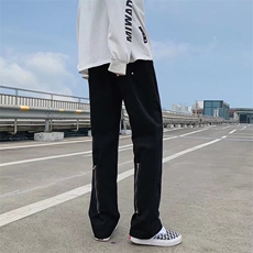 高街拉链直筒休闲裤K395P40，男装休闲裤，星座1116-2