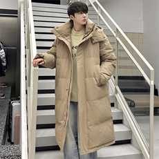 棉服男冬季新款港风宽松连帽加长款保暖外套YR926-P205，男装棉衣，星座214-3