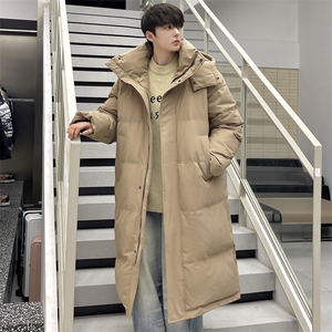 棉服男冬季新款港风宽松连帽加长款保暖外套YR926-P205图片