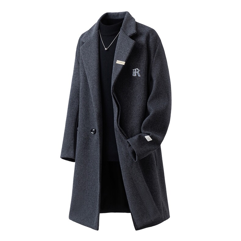 1中长款呢子大衣毛呢外套M-5XL大码聚酯纤维FY78154P138控208，女装短外套，星座226-2