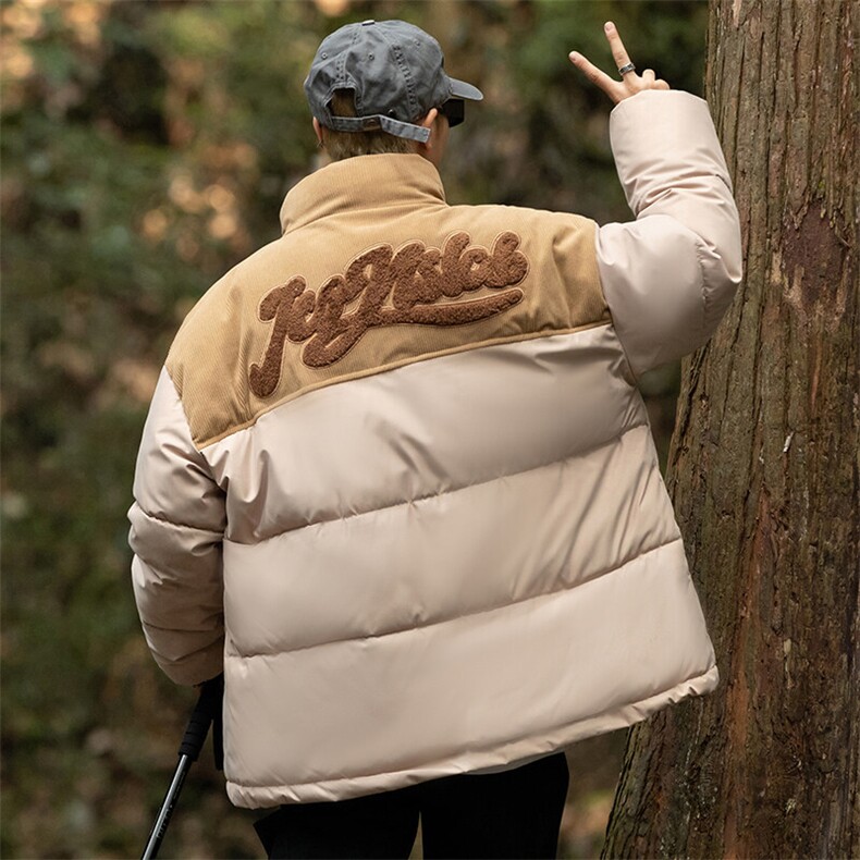 冬季加厚立领棉服潮流男士棉衣灯芯绒棉袄潮流A266-WMY8623-P75图片