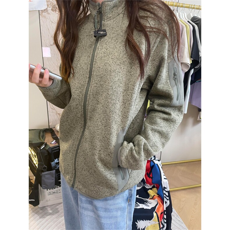 网图现货情侣户外运动立领开衫抓绒休闲夹克外套男女W56-P70,男装夹克,星座1505