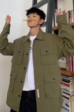 外套男2021春季新款韩版潮流百搭工装衬衫外套男装上衣DS325T，男装夹克，电商A102