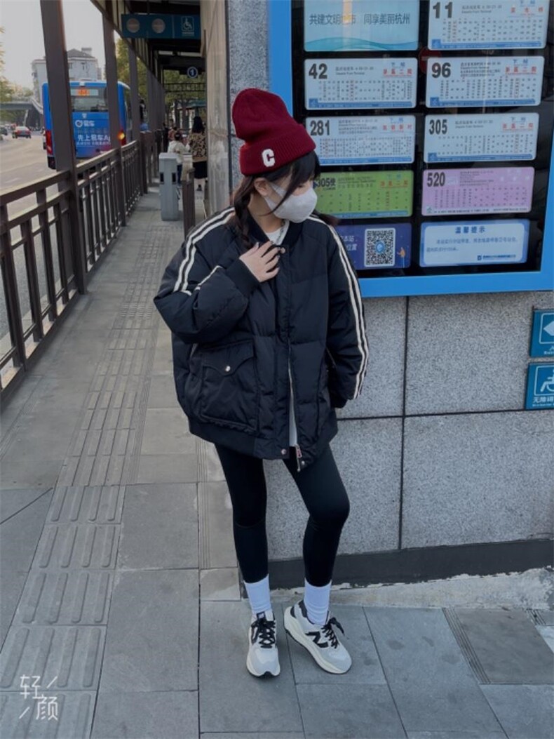 韩版情侣款羽绒服，女装羽绒服，玩美