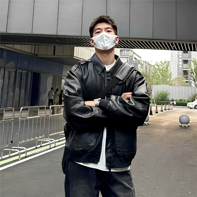 网图现货加厚加棉皮衣飞行员外套1209-1-JK19-P90主推可谈,男装夹克,星座1209-1