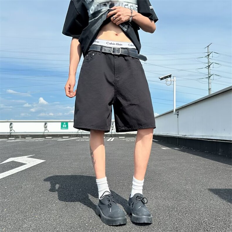 夏季新款美式休闲运动工装短裤男生潮流百搭五分裤子K6560-P38,男装牛仔裤,星座412-3