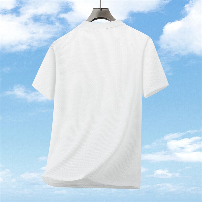 夏季简约休闲圆领高品质短袖T恤男冰丝上衣XZ310B-3-T7988-P25,男装T恤,星座310B-3