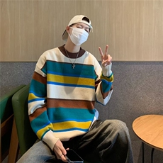 美式圆领毛衣男慵懒风休闲针织衫B623P48，男装针织衫/毛衣，星座1116-2