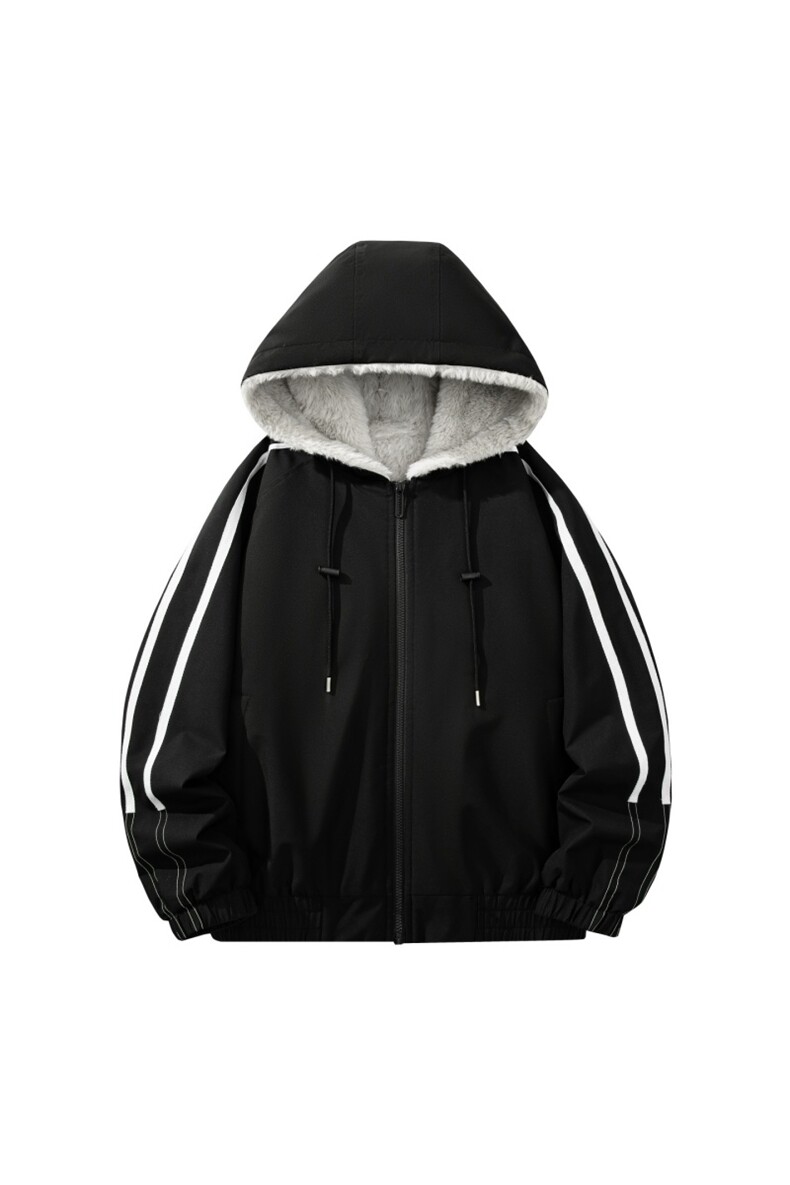 自家图有视频加绒毛领棉衣冬季新款座山雕连帽派克棉服M2556p88,男装棉衣,电商D315