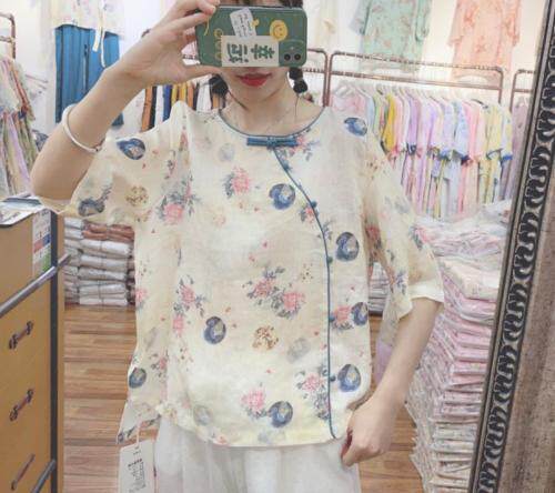 夏季新款苎麻小衫，女装，YNJDD