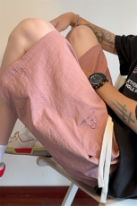 美式短裤男生夏季薄款oversize学生潮牌宽松直筒阔腿运动五分裤子，男装休闲裤，电商B220