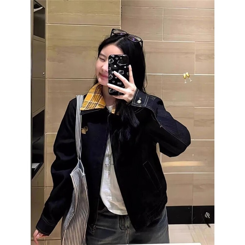 美拉德棕色假两件短款飞行员夹克男士棒球服外套JK2570,男装夹克,星座208-5