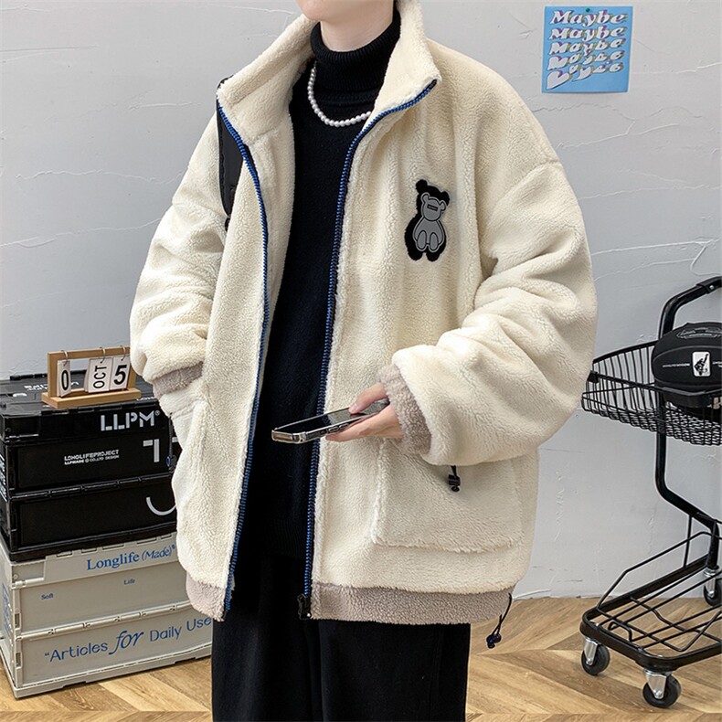 冬款加绒加厚棉衣外套港风潮羊羔绒百搭棉服男士8843-P110控价138,男装棉衣,电商A441-1