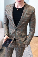 20年春季新款婚礼礼服精神小伙小西服西裤西装套装A328-2022-P165，男装西服套装，星座406