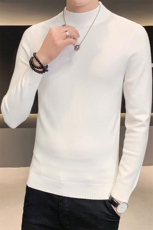 12色纯色毛衣打底衫男秋冬内搭半高领修身针织衫M602特p35，男装针织衫/毛衣，电商D303