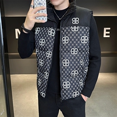 2025-1018-M638-P70-男士2冬季马甲棉服宽松坎肩无袖棉衣加厚外套，男装背心/马甲，星座1018