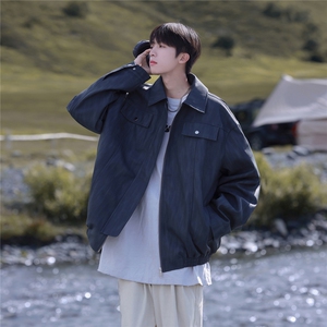现货不缺货 水洗扎染皮衣 潮流百搭休闲夹克 1209-1-JK15-P98图片