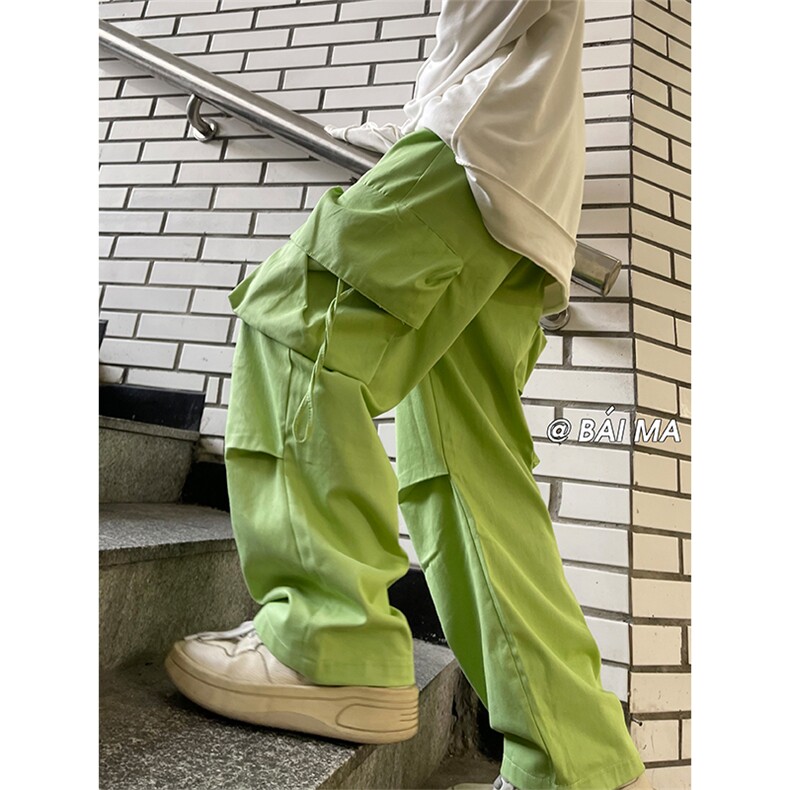 美式高街8工装直筒裤男潮牌hiphop阔腿拖地裤XZ211-1-K2202-P65,男装工装外套,星座211-1