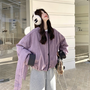 50绒!麂皮绒羽绒服配围脖R2C086-2631P235K368图片